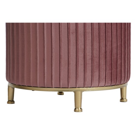 Voetensteun DKD Home Decor Fluweel 60 x 60 x 45 cm Hout MDF