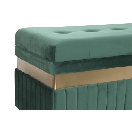 Banquette DKD Home Decor Bleu Vert Orange Doré Bois MDF 93 x 47 x 45