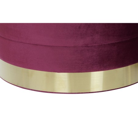 Voetensteun DKD Home Decor Multicolour Hout MDF Fluweel 60 x 60 x 45 c