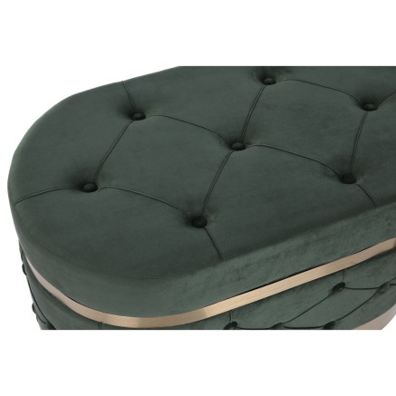 Kruk DKD Home Decor Groen Oranje Gouden Hout MDF 80 x 47 x 43 cm (2 St 2
