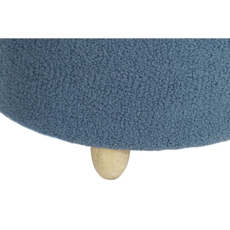 Voetensteun DKD Home Decor Hout Polyester 50 x 50 x 45 cm