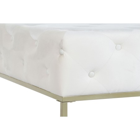 Kruk DKD Home Decor Wit Gouden Metaal 100 x 100 x 45 cm