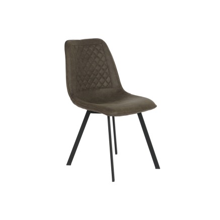 Stuhl DKD Home Decor Schwarz Grau Metall Polyurethan 63 x 49 x 85 cm 4