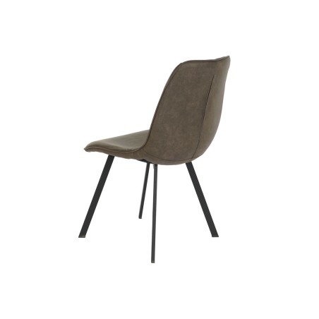 Stoel DKD Home Decor Zwart Grijs Metaal Polyurethaan 63 x 49 x 85 cm 4