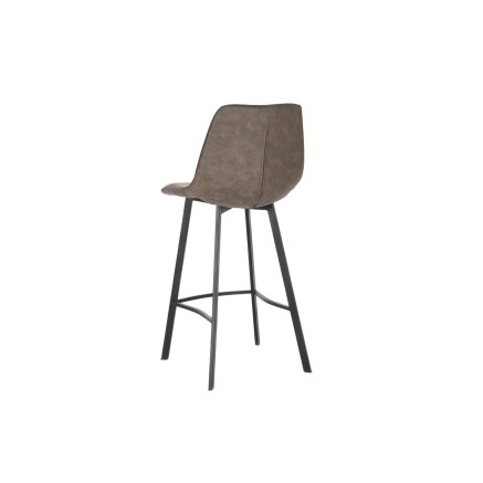 Taburete DKD Home Decor Negro Camel Metal 56 x 49 x 110 cm 2