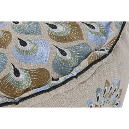 Puff DKD Home Decor Azul Beige