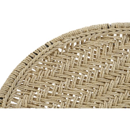Juego de 3 mesas DKD Home Decor Marrón Negro Natural 62 x 62 x 40 cm