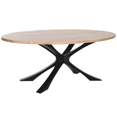 Table de Salle à Manger DKD Home Decor Métal Bois d'acacia 200 x 110