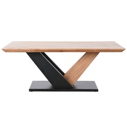 Mesa de Centro DKD Home Decor Metal Acacia 115 x 60 x 45 cm 2