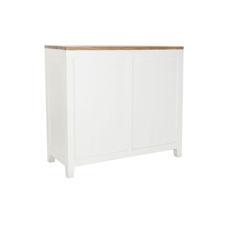 Cómoda DKD Home Decor Blanco Marrón Acacia Madera de mango Urbano 11