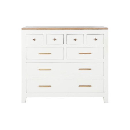 Cómoda DKD Home Decor Blanco Marrón Acacia Madera de mango Urbano 11