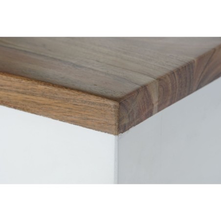 Cómoda DKD Home Decor Blanco Marrón Acacia Madera de mango Urbano 11
