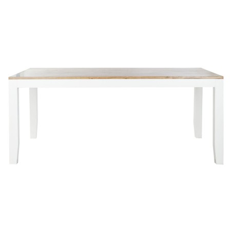 Table de Salle à Manger DKD Home Decor Blanc Marron Bois d'acacia Boi