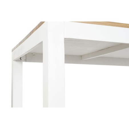 Table de Salle à Manger DKD Home Decor Blanc Marron Bois d'acacia Boi