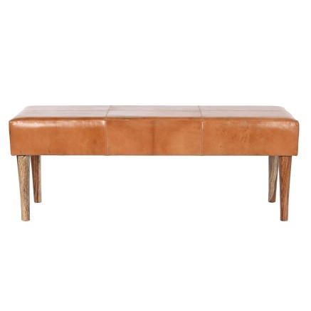 Banqueta DKD Home Decor Camel Madera 122 x 41 x 46 cm 2