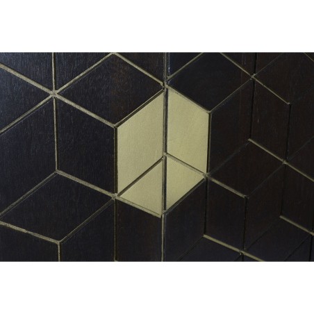 Buffet DKD Home Decor Noir Doré Brun foncé Métal Acacia 160 x 40 x
