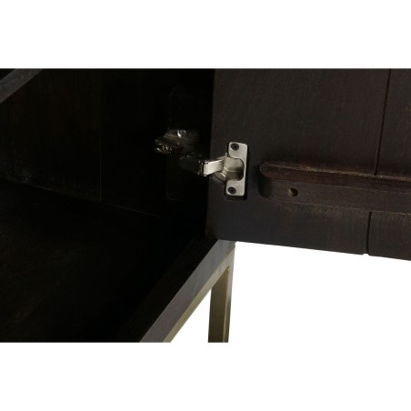 Anrichte DKD Home Decor Schwarz Gold Dunkelbraun Metall Akazienholz 16