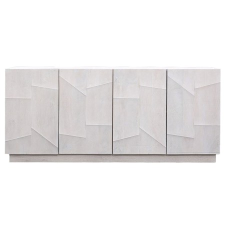 Anrichte DKD Home Decor Weiß Creme Mango-Holz 180 x 40 x 80 cm