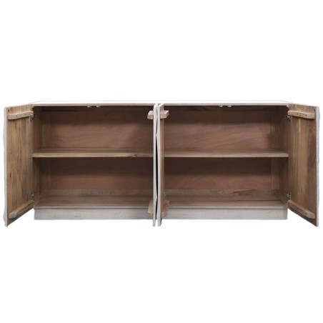 Credenza DKD Home Decor Bianco Crema Legno di mango 180 x 40 x 80 cm