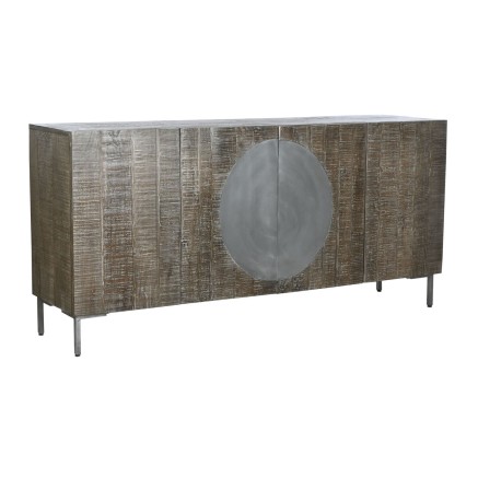 Aparador DKD Home Decor Marrón oscuro Gris oscuro Metal Madera de man
