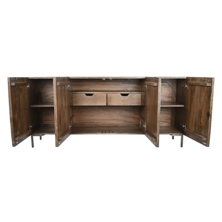 Buffet DKD Home Decor Brun foncé Gris foncé Métal Bois de manguier