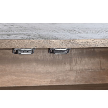 Buffet DKD Home Decor Brun foncé Gris foncé Métal Bois de manguier