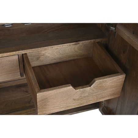 Buffet DKD Home Decor Brun foncé Gris foncé Métal Bois de manguier