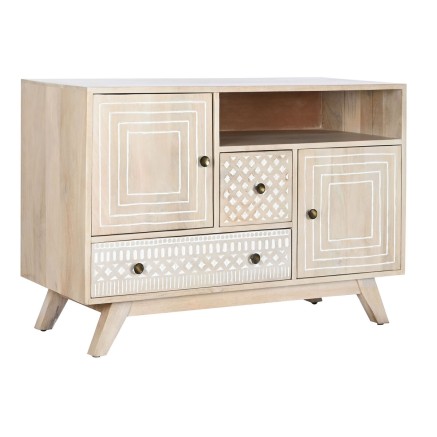 Aparador DKD Home Decor Blanco Natural Madera de mango 115 x 42 x 75 c