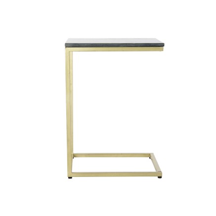 Bijzettafel DKD Home Decor 40 x 46 x 65 cm Zwart Gouden Marmer Ijzer 2