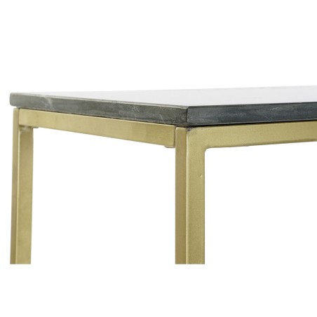 Mesa auxiliar DKD Home Decor 40 x 46 x 65 cm Negro Dorado Mármol Hier