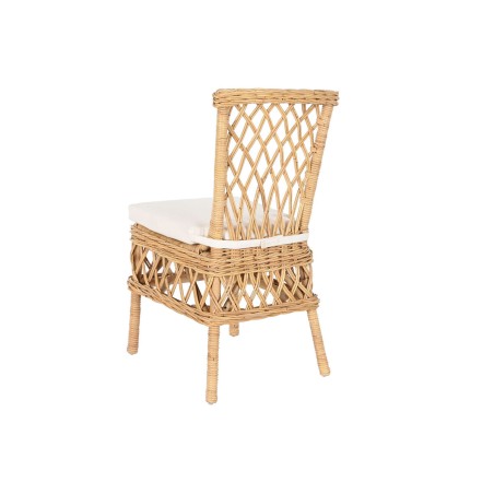 Silla DKD Home Decor Blanco Natural 45 x 55 x 85 cm 45 x 55 x 90 cm 47