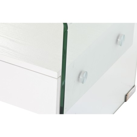 Nightstand DKD Home Decor White Transparent Crystal MDF Wood 50 x 40 x