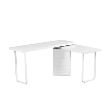 Schreibtisch DKD Home Decor 150 x 120 x 75 cm natürlich Metall Weiß