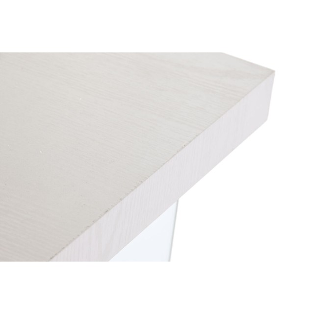 Scrivania DKD Home Decor Bianco Trasparente Cristallo Legno MDF 120 x