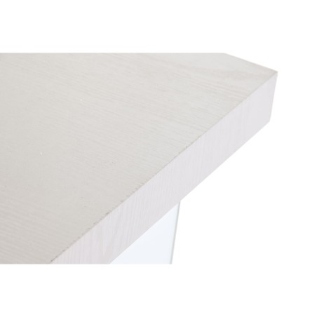Desk DKD Home Decor White Transparent Crystal MDF Wood 120 x 50 x 76 c