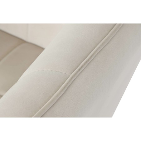 Siège DKD Home Decor Crème Doré Métal 74 x 74 x 90 cm