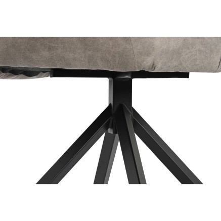 Stuhl DKD Home Decor Schwarz Grau 55 x 58 x 83 cm 2