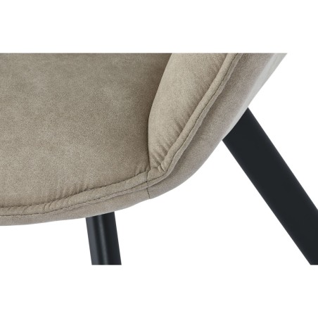 Stuhl DKD Home Decor Schwarz Beige 64 x 67 x 85 cm