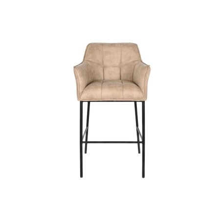Sgabello DKD Home Decor Nero Beige Metallo 59 x 60 x 107 cm