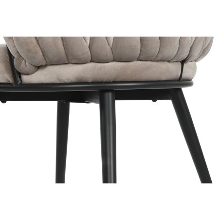 Stoel DKD Home Decor Zwart Beige 60 x 66 x 84 cm 66 x 60 x 84 cm