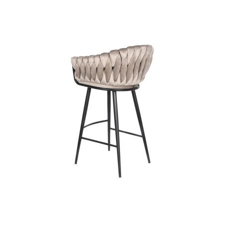 Sgabello DKD Home Decor Nero Beige Metallo 61 x 52 x 101 cm