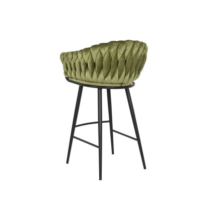 Hocker DKD Home Decor Schwarz grün Samt Metall 61 x 52 x 101 cm 2