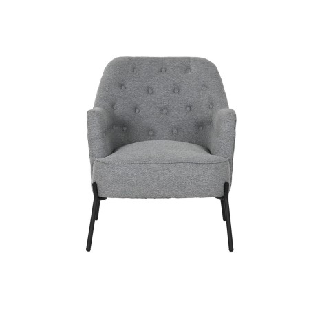 Leunstoel DKD Home Decor Grijs Metaal 65 x 73 x 79,5 cm