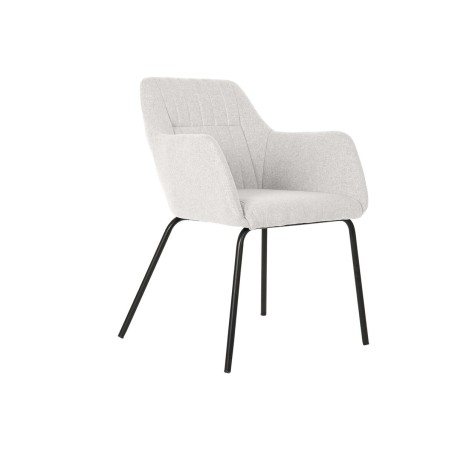 Stuhl DKD Home Decor Beige Polyester Metall 59,5 x 60,5 x 78 cm