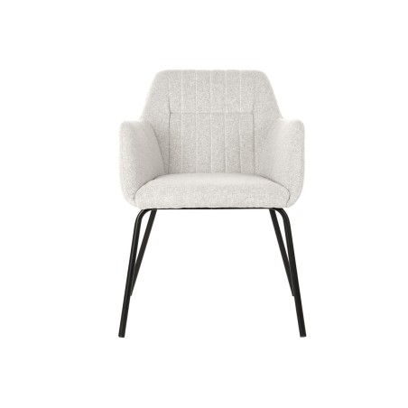 Silla DKD Home Decor Beige Poliéster Metal 59,5 x 60,5 x 78 cm