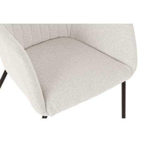 Stoel DKD Home Decor Beige Polyester Metaal 59,5 x 60,5 x 78 cm