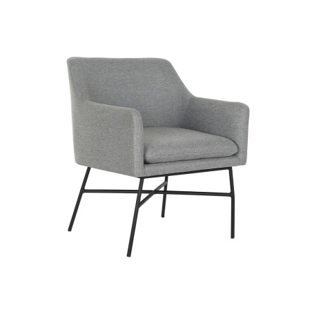 Silla DKD Home Decor Gris 59,5 x 60,5 x 78 cm