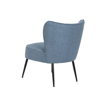 Leunstoel DKD Home Decor Blauw Metaal 55 x 64 x 72,5 cm 2