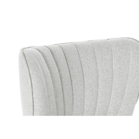 Leunstoel DKD Home Decor Zwart Beige Greige Metaal 55 x 64 x 72,5 cm