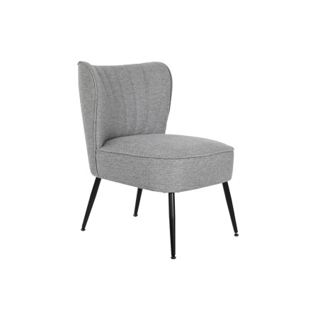 Leunstoel DKD Home Decor Grijs Metaal 55 x 64 x 72,5 cm